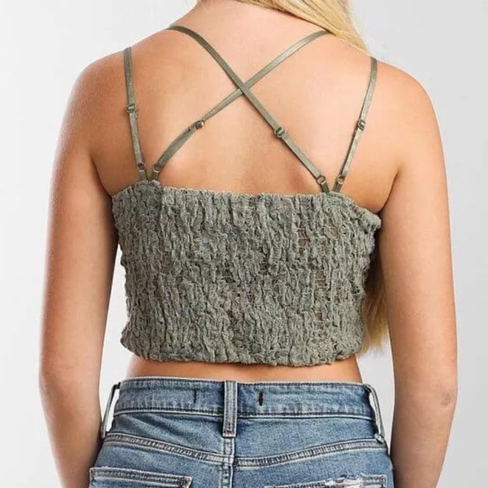 ❌❌SOLD❌❌Velvet Full Coverage Bralette Willow + Root